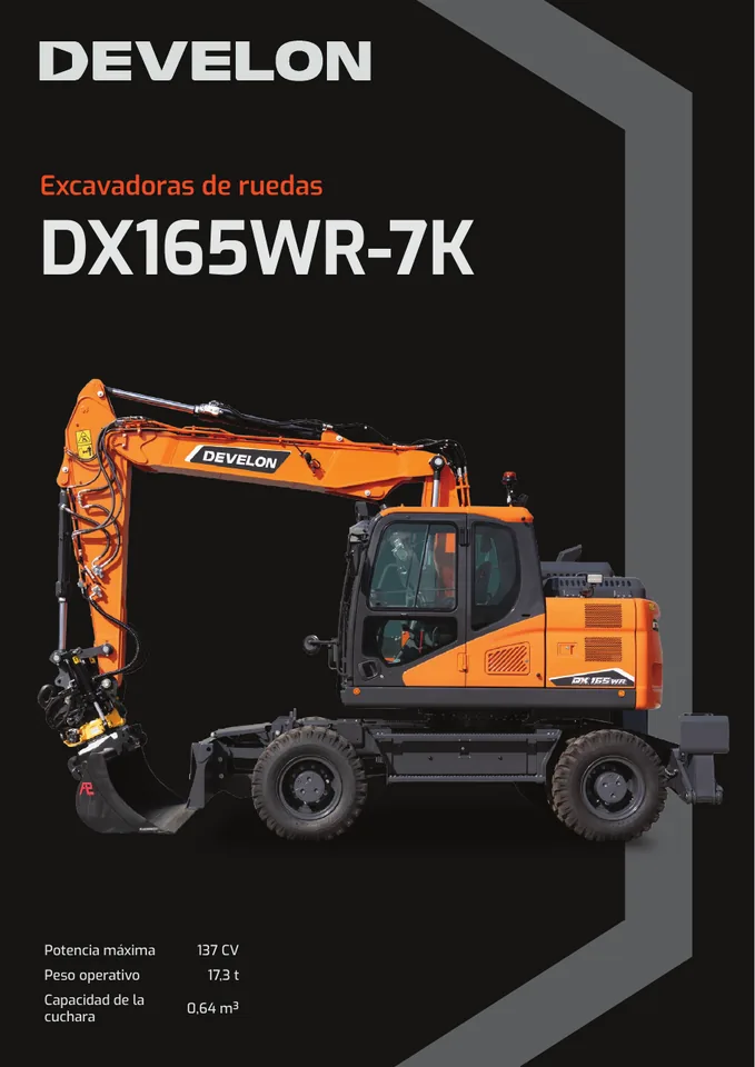 Doosan DX165WR-7K machine manual cover