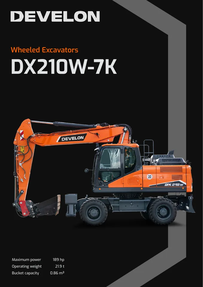Doosan DX210W-7K machine manual cover