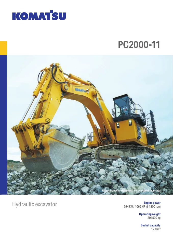 Komatsu PC2000-11 machine manual cover: komatsu-pc2000-11-b9c8aa690ceb-product-brochure