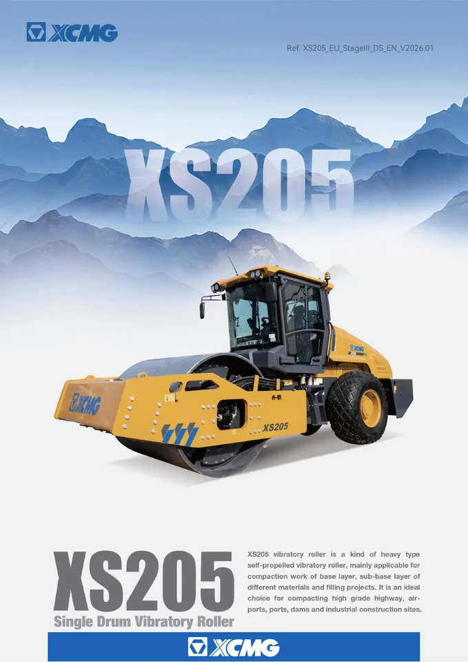 XCMG XS205 machine manual cover: xcmg-xs205-65bb110d4e-official-literature