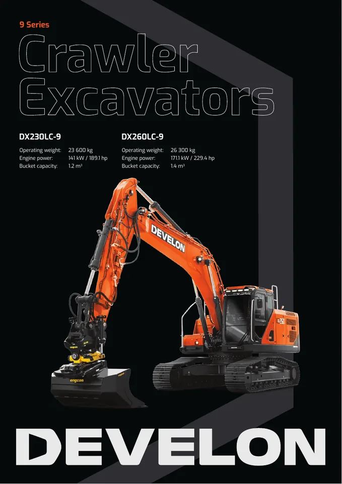 Doosan DX230LC-9 · DX260LC-9 machine manual cover