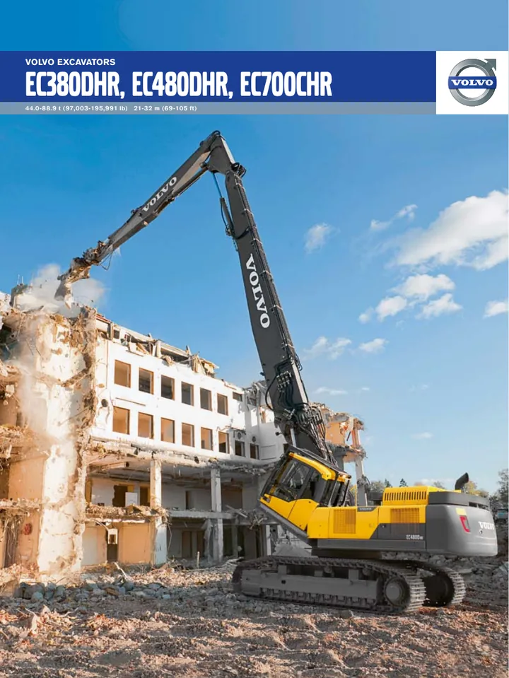 Volvo EC700C HR machine manual cover: Volvo EC700C HR Product brochure
