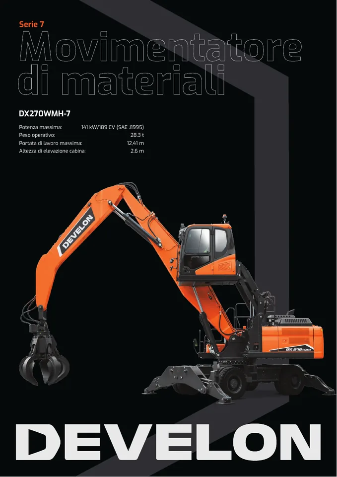 Doosan DX270WMH-7 machine manual cover