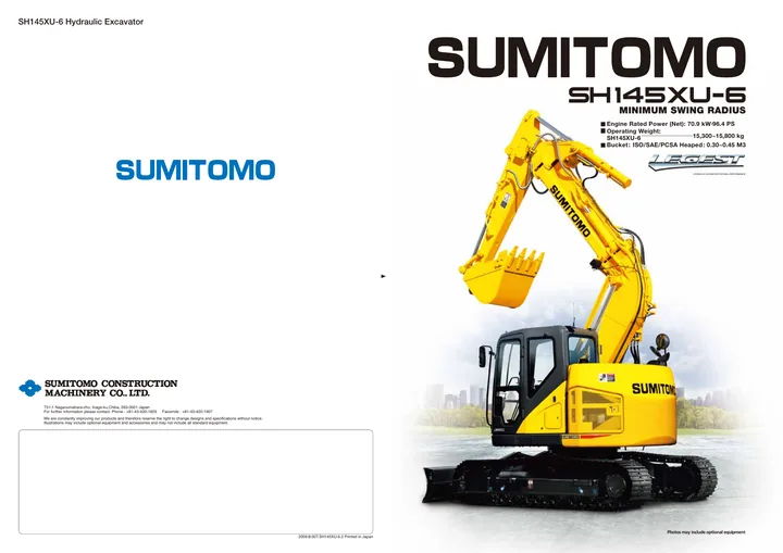 Sumitomo SH145XU-6 设备手册外胶层