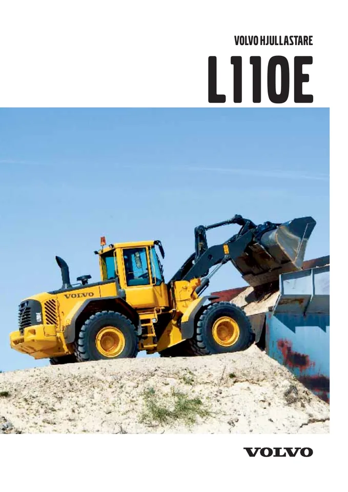 Volvo L110E machine manual cover: Volvo L110E Archived product document