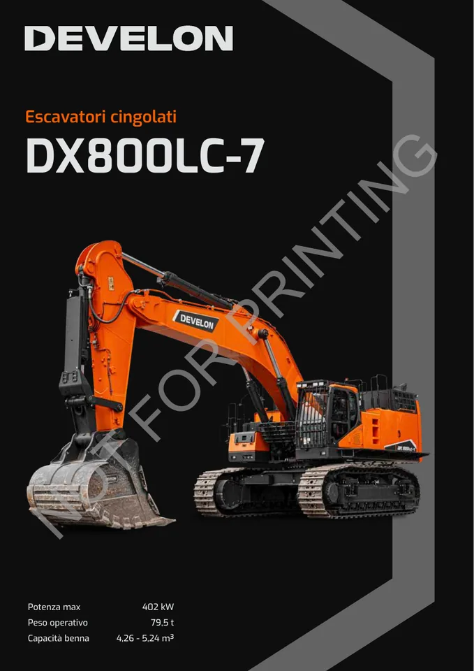 Doosan DX800LC-7 machine manual cover