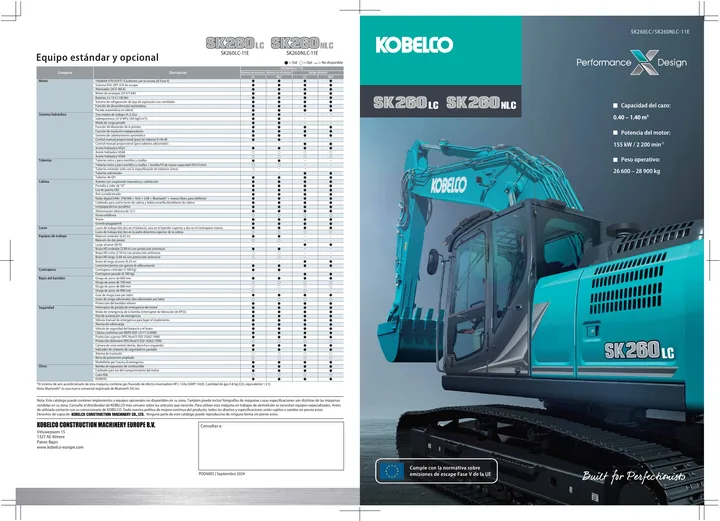 Kobelco SK260LC-11E · SK260NLC-11 · SK260NLC-11E 设备手册外胶层