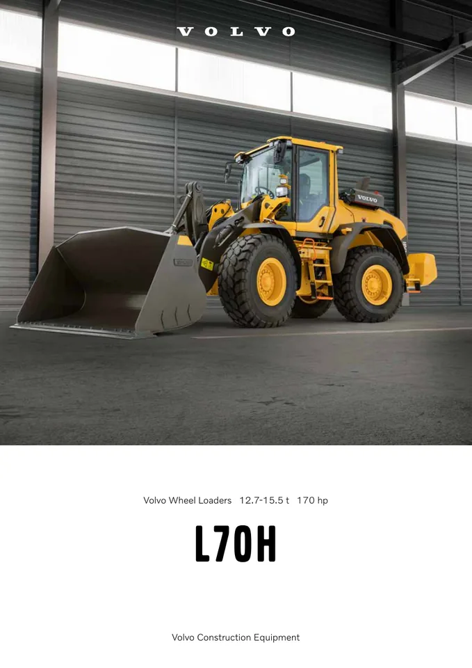 Volvo L70H machine manual cover: Volvo L70H Product brochure