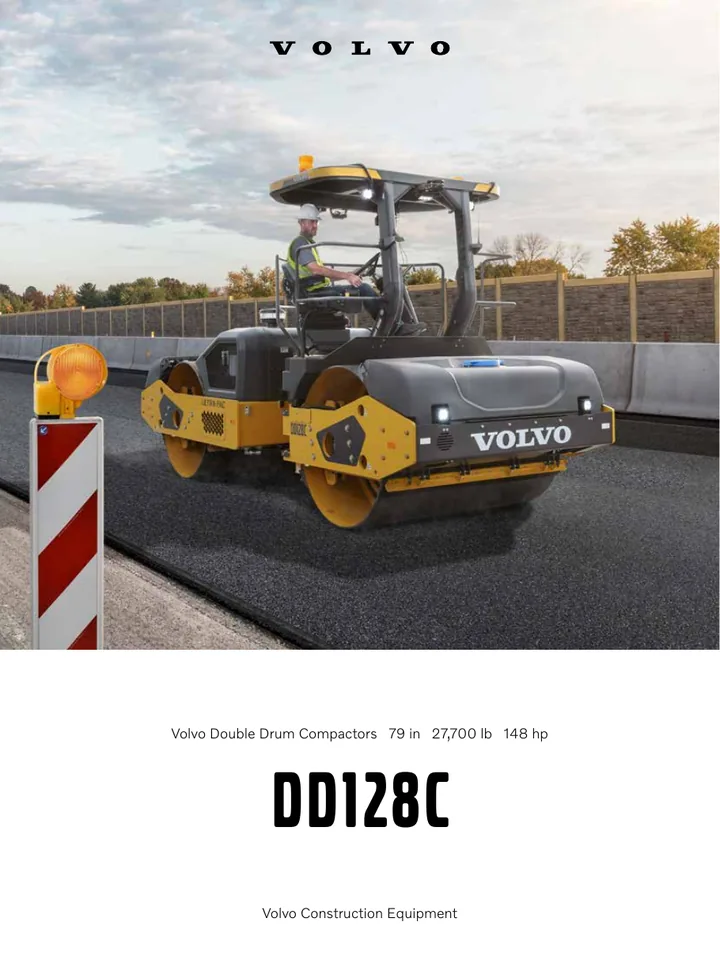 Volvo DD128C machine manual cover: Volvo DD128C Product brochure