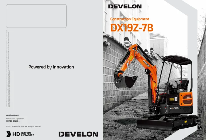 Doosan DX19Z-7B machine manual cover
