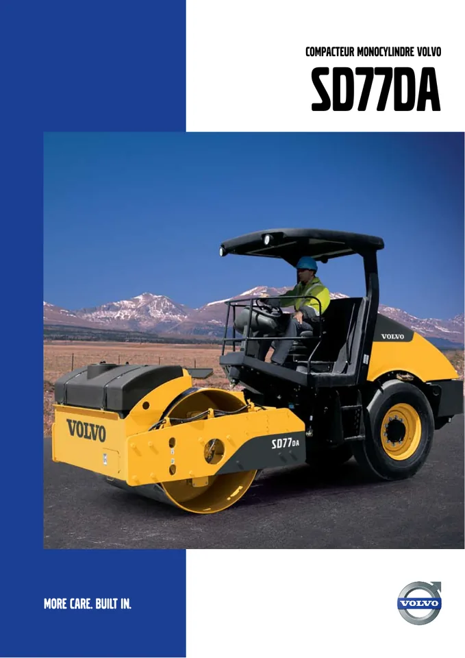 Volvo SD77DA machine manual cover: Volvo SD77DA Product brochure