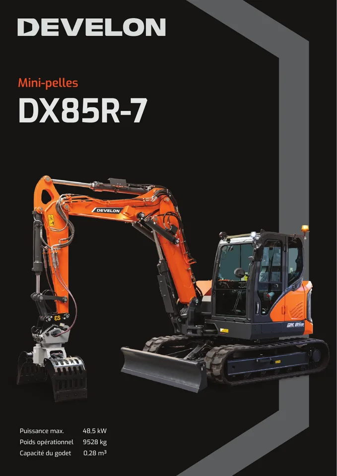 Doosan DX85R-7 machine manual cover
