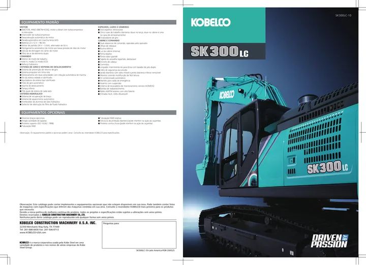 Kobelco SK300LC-10 设备手册外胶层