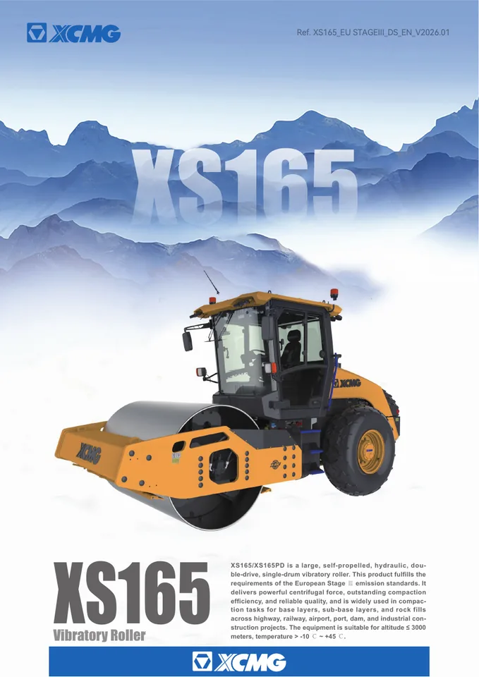 XCMG XS165 machine manual cover: xcmg-xs165-73958edcbc-official-literature