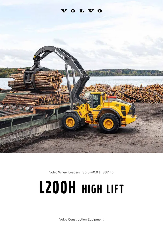 Volvo L200H HL machine manual cover: Volvo L200H HL Product brochure