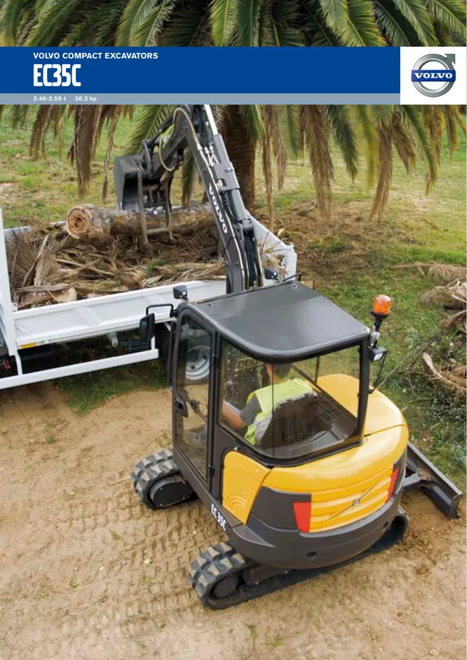 Volvo EC35C machine manual cover: Volvo EC35C Product brochure
