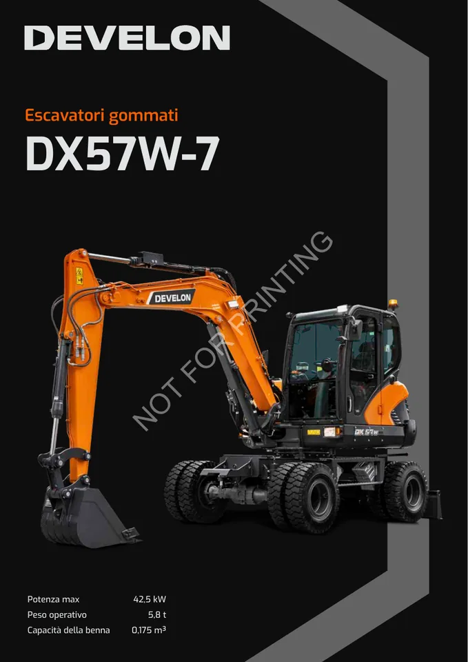 Doosan DX57W-7 machine manual cover