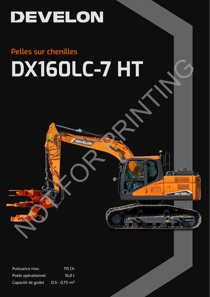Doosan DX160LC-7-HT machine manual cover