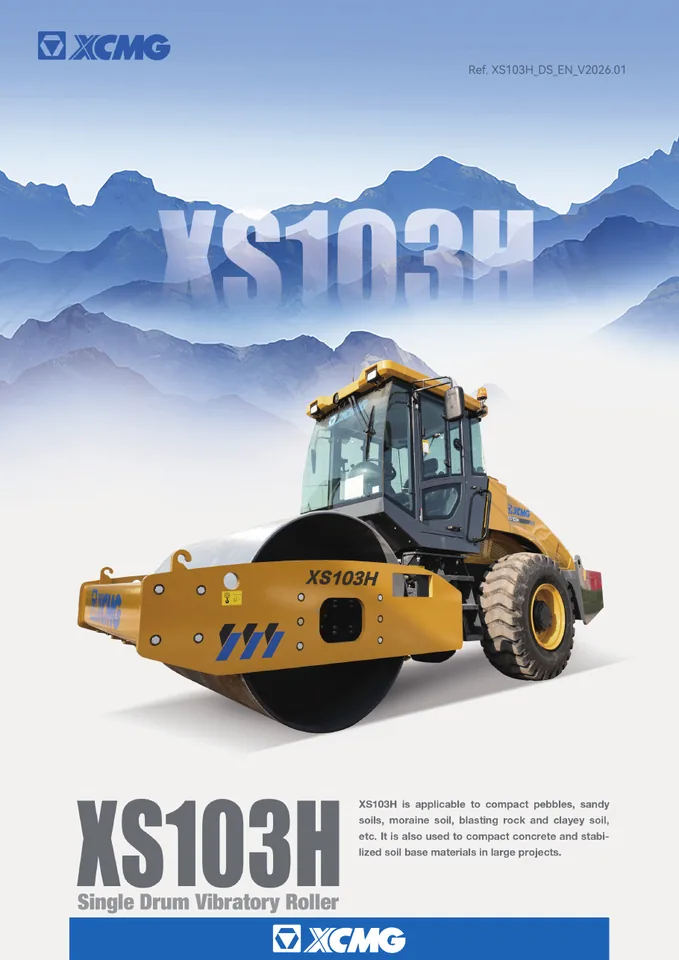 XCMG XS103H machine manual cover: xcmg-xs103h-e4bcbafb14-official-literature
