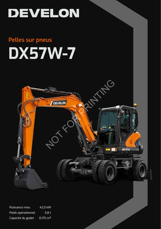 Doosan DX57W-7 machine manual cover