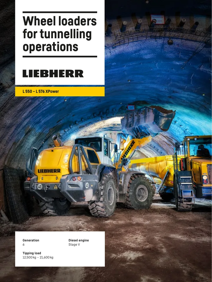Liebherr L576 machine manual cover: Liebherr L576 Product brochure