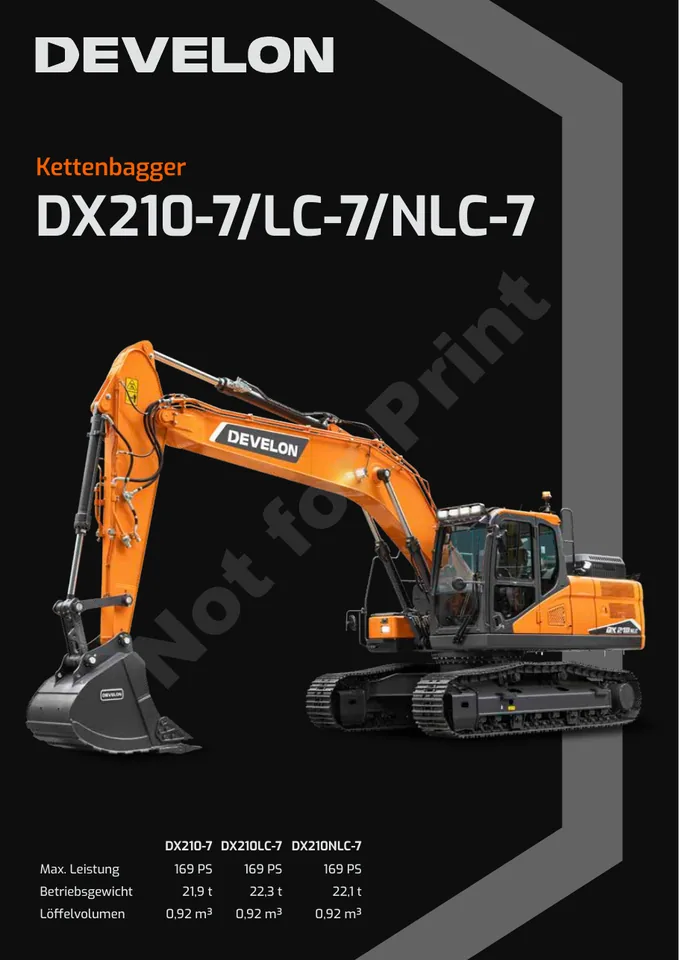 Doosan DX210-7 · DX210LC-7 · DX210NLC-7 machine manual cover