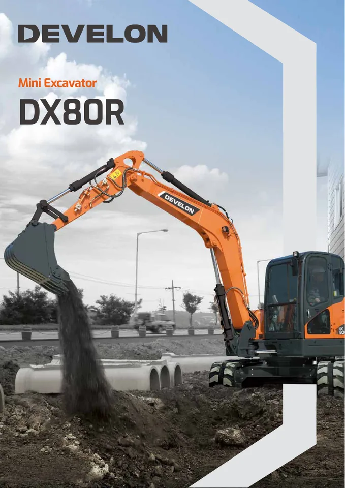 Doosan DX80R machine manual cover