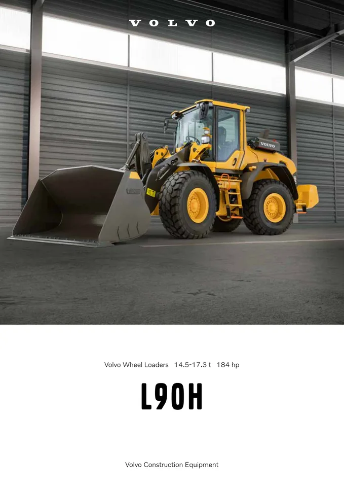 Volvo L90H machine manual cover: Volvo L90H Product brochure