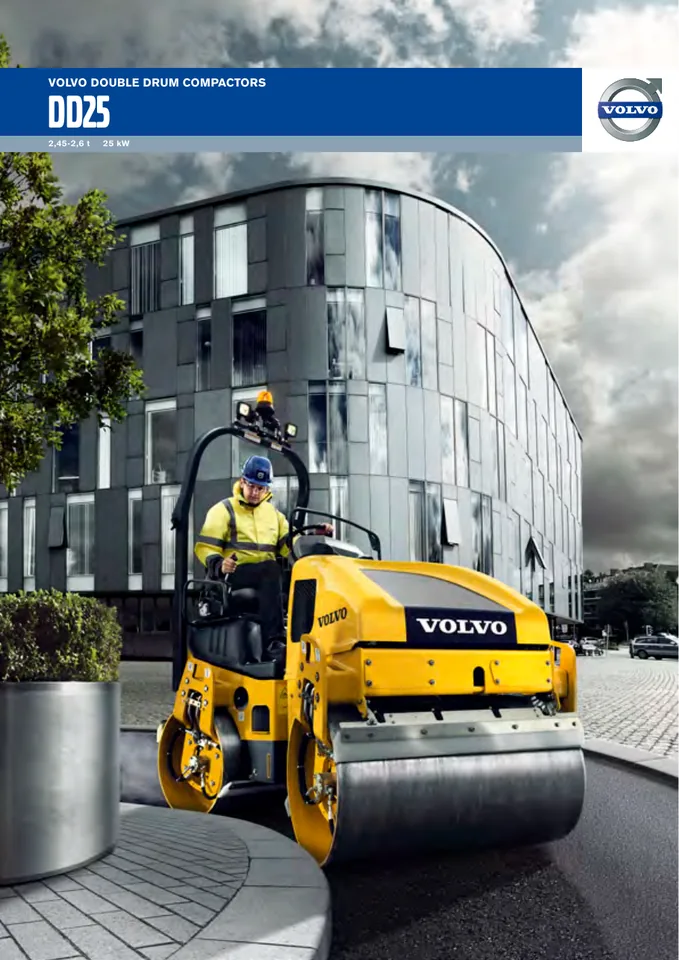 Volvo DD25 machine manual cover: Volvo DD25 Product brochure