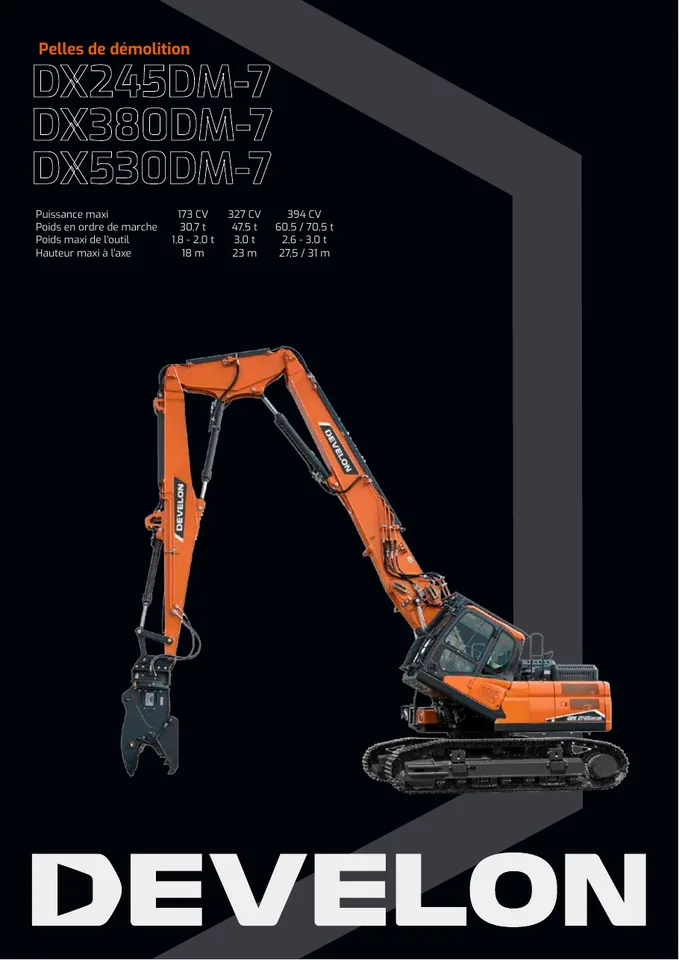 Doosan DX245DM-7 · DX380DM-7 · DX530DM-7 machine manual cover