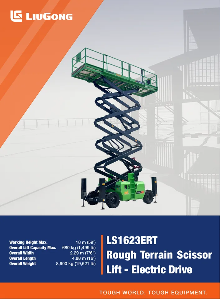 LiuGong LS1623ERT machine manual cover