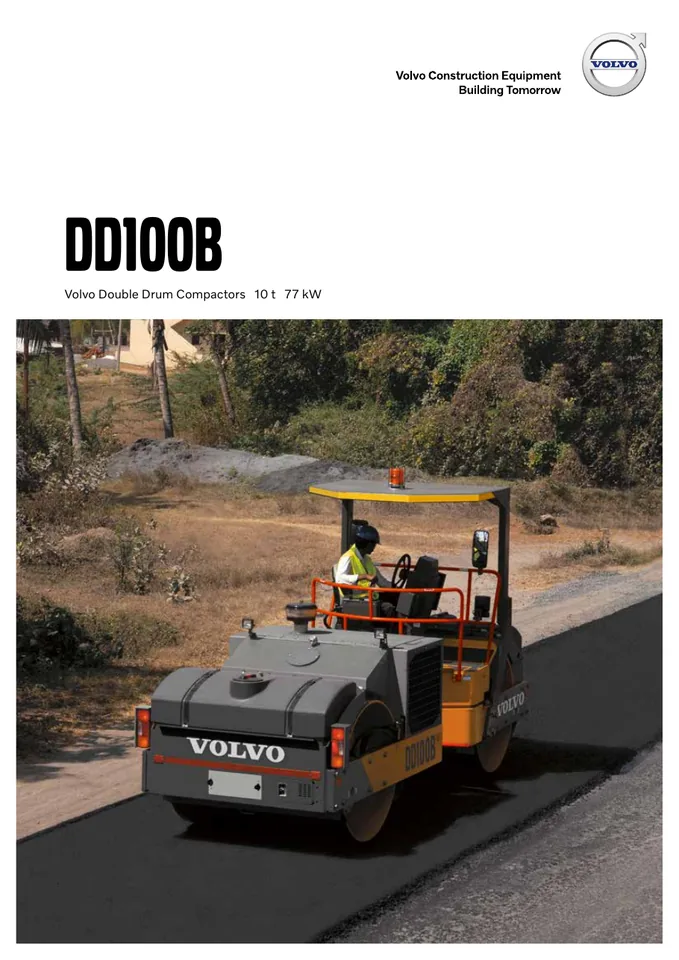 Volvo DD100B machine manual cover: Volvo DD100B Product brochure