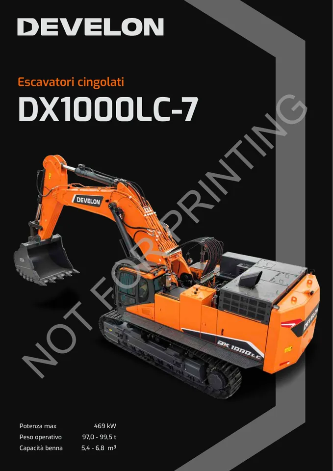 Doosan DX1000LC-7 machine manual cover