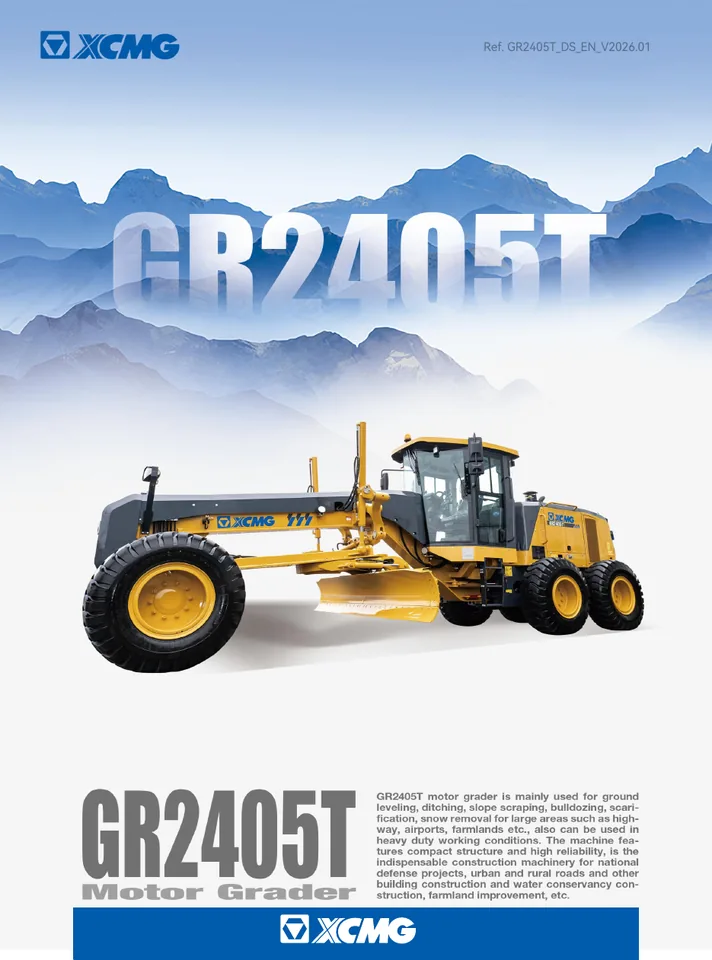 XCMG GR2405T machine manual cover: xcmg-gr2405t-202e7f1229-official-literature
