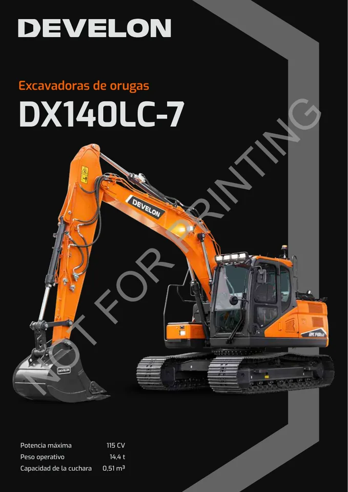 Doosan DX140LC-7 machine manual cover