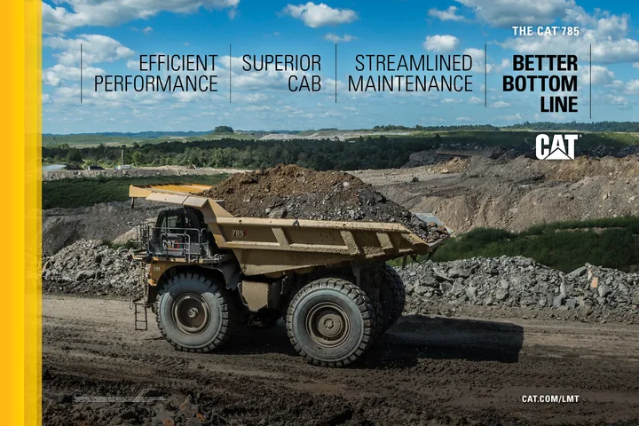 Caterpillar CAT®785 machine manual cover: Caterpillar CAT®785 Product literature
