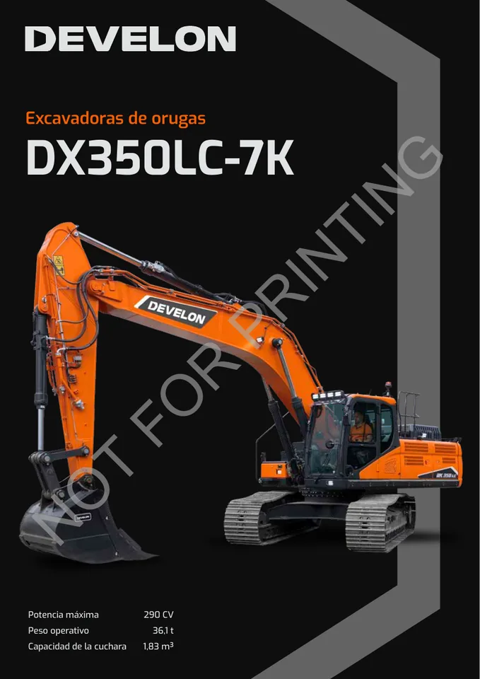 Doosan DX350LC-7K machine manual cover