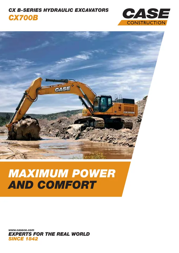 CASE CX700B machine manual cover