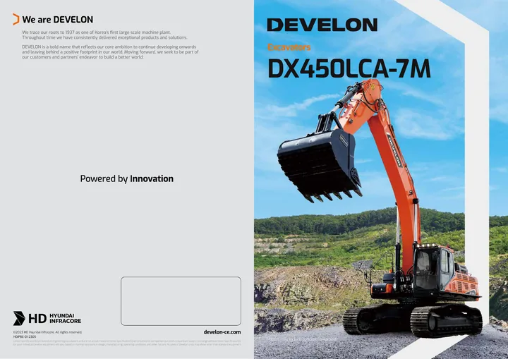 Doosan DX450LCA-7M machine manual cover