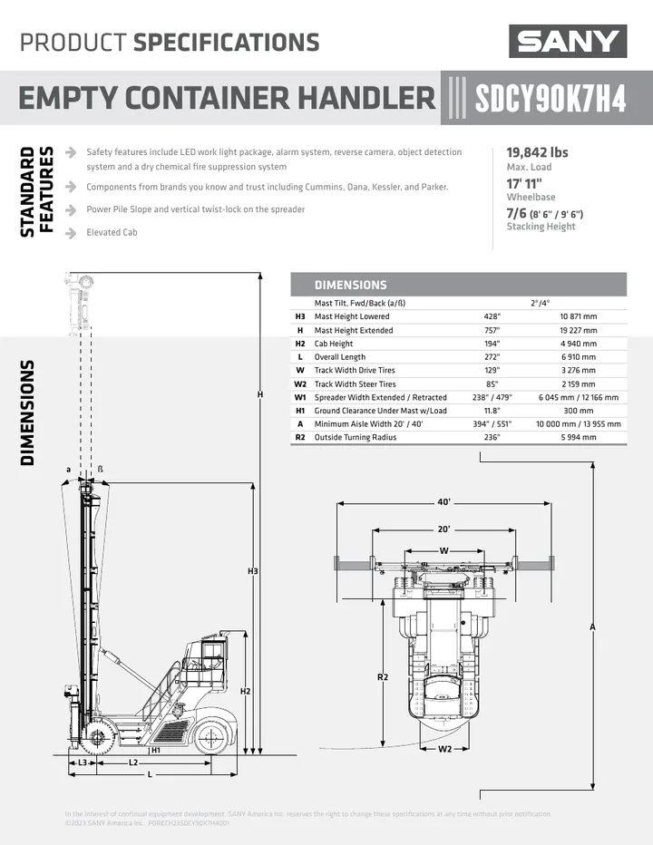 SANY SDCY90K7H4 设备手册外胶层