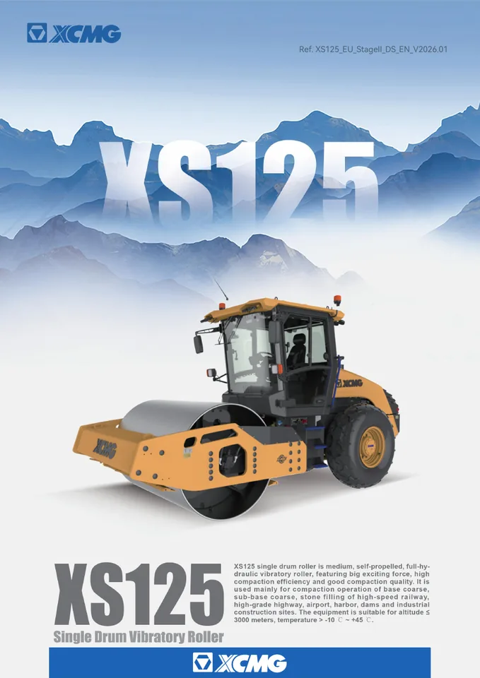 XCMG XS125 machine manual cover: xcmg-xs125-f482468398-official-literature