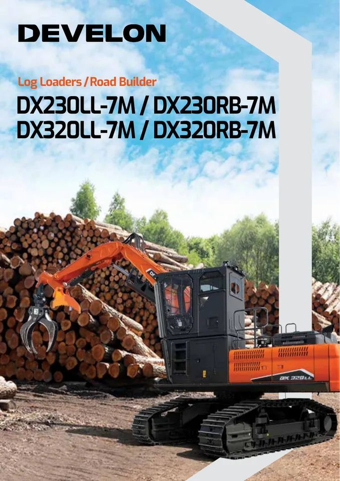 Doosan DX230LL-7M · DX230RB-7M · DX320LL-7M · DX320RB-7M machine manual cover
