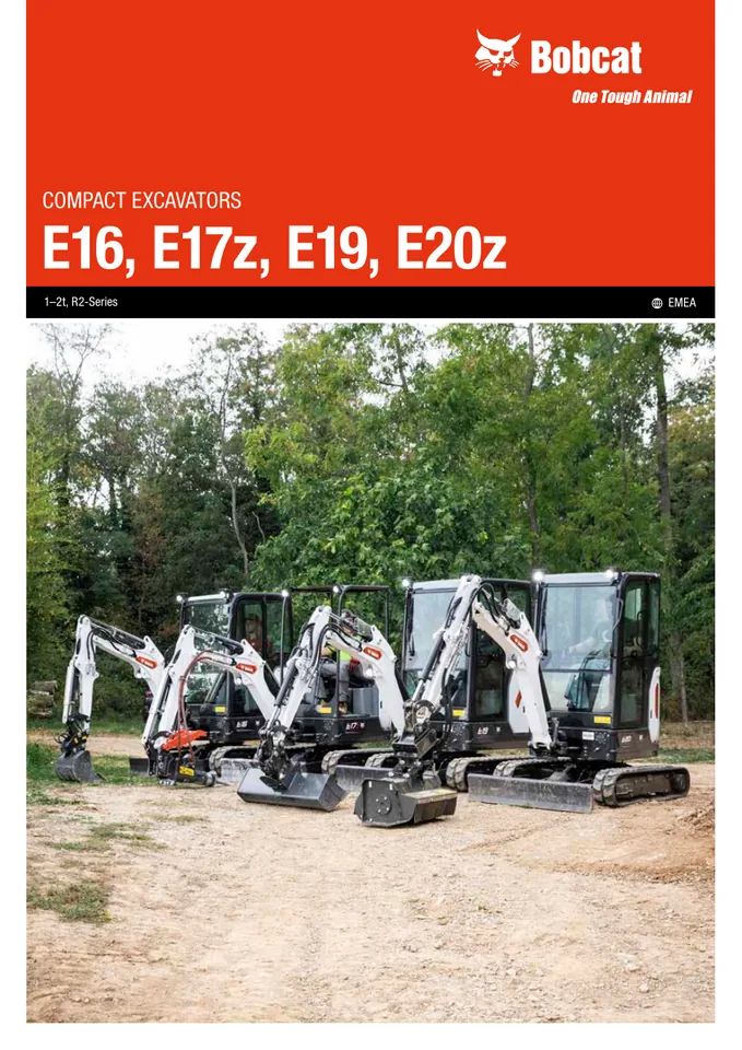 Bobcat E16 · E17Z · E19 · E20Z machine manual cover