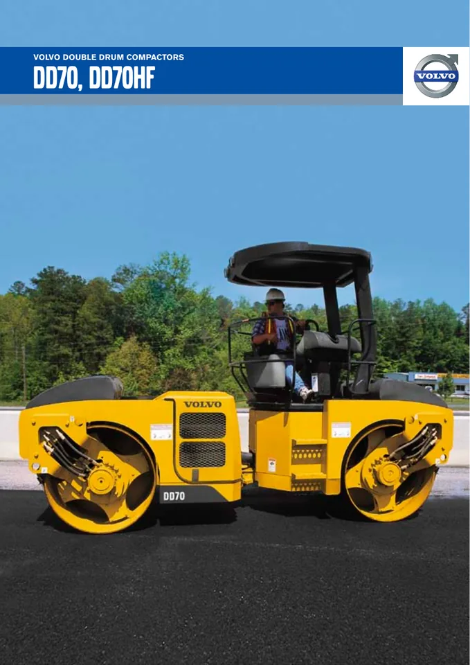 Volvo DD70HF machine manual cover: Volvo DD70HF Product brochure