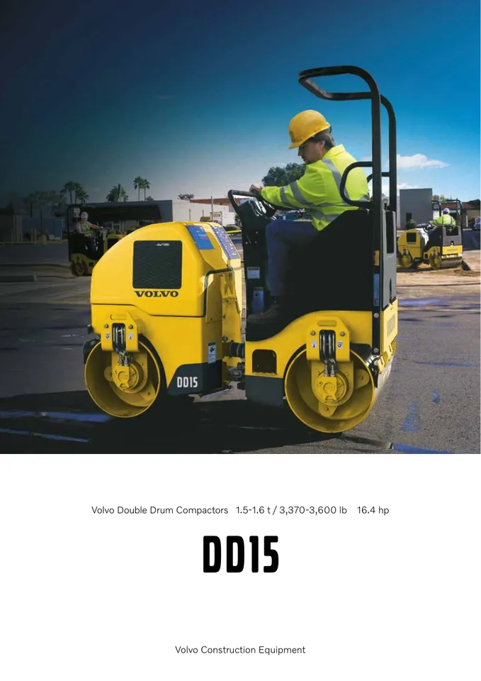 Volvo DD15 machine manual cover: Volvo DD15 Product brochure