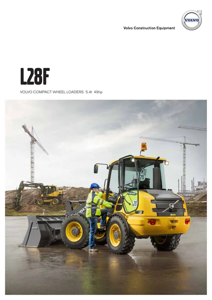 Volvo L28F machine manual cover: Volvo L28F Product brochure