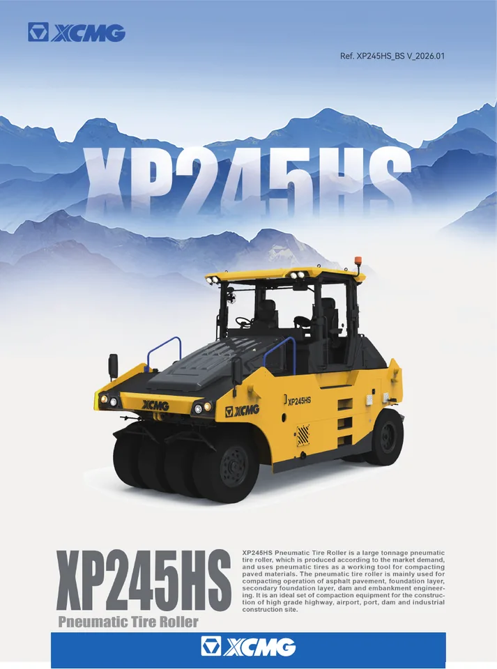 XCMG XP245HS machine manual cover: xcmg-xp245hs-cb7ebcd3b8-official-literature