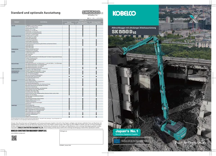 Kobelco SK550DLC-11E 设备手册外胶层