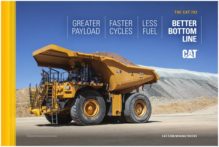 Caterpillar CAT®793 machine manual cover: Caterpillar CAT®793 Product literature