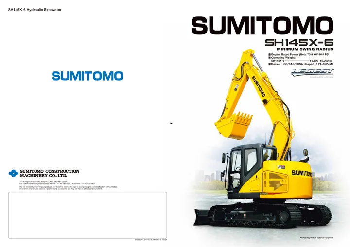 Sumitomo SH145X-6 设备手册外胶层